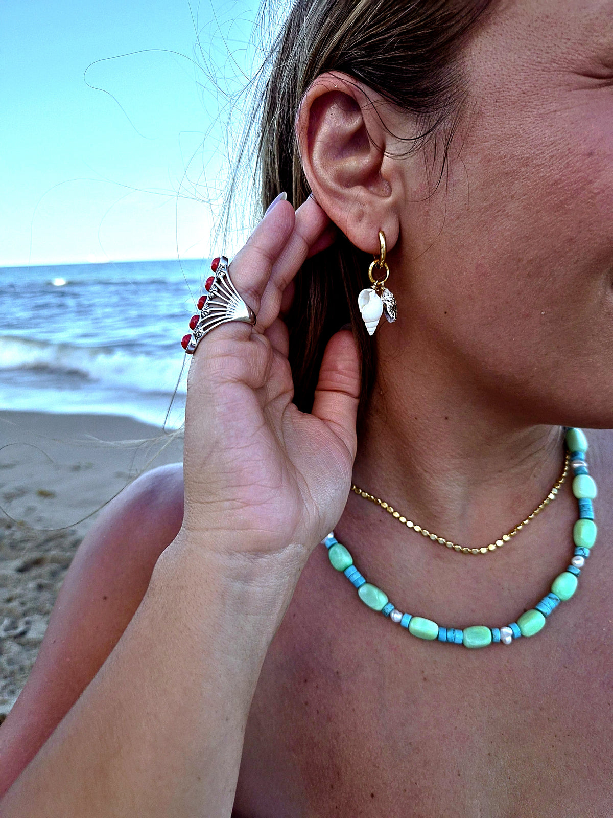 Minted Beaded Necklace