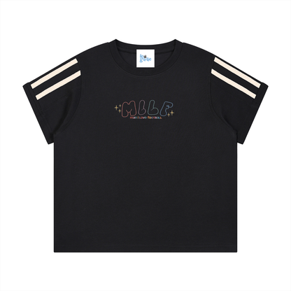 Women's MILF Varsity Stripe T-Shirt