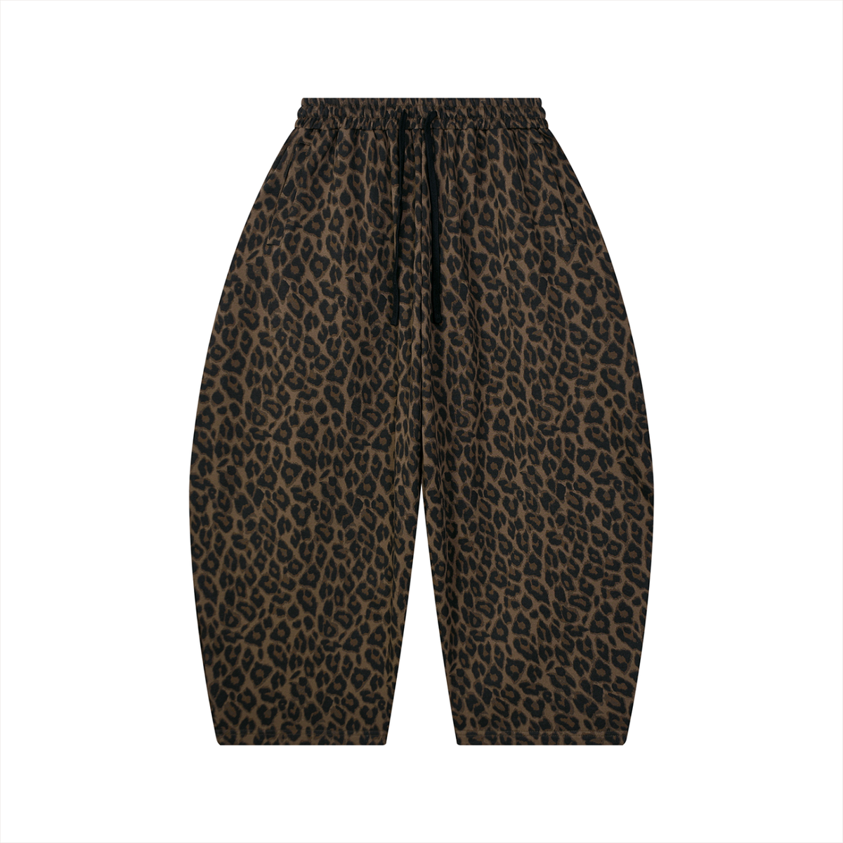 Leopard Barrel Leg Sweatpants