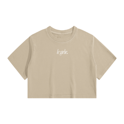 le girlie crop top