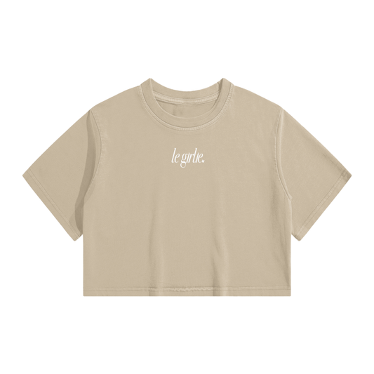 le girlie crop top