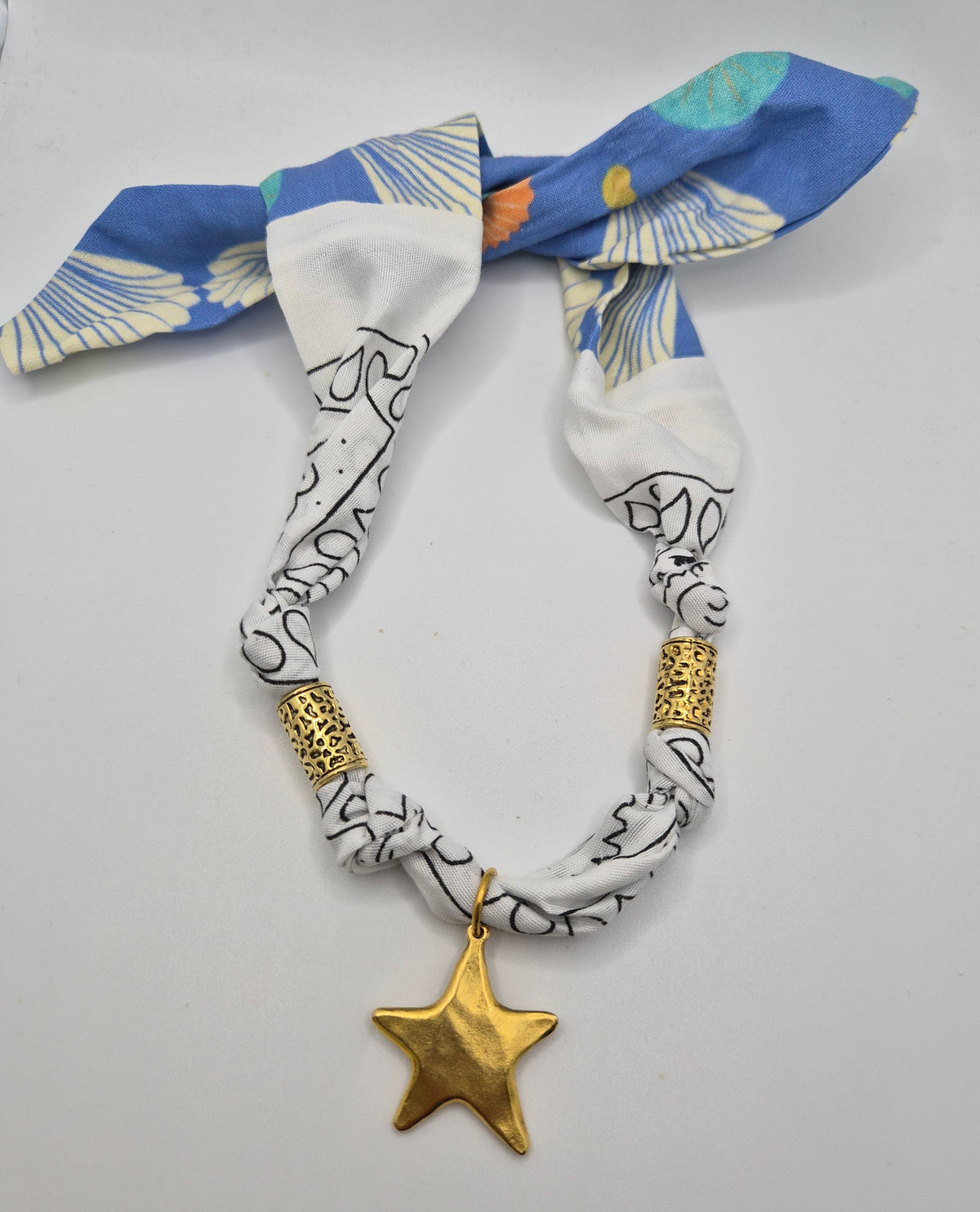Coastal Cowgirl Fabric Necklace