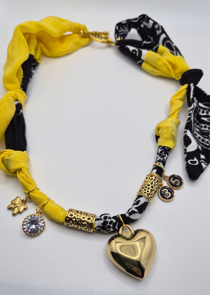Custom Fabric Charm Necklace