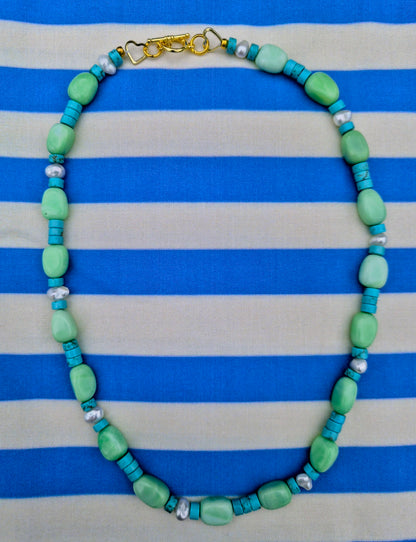 Minted Beaded Necklace