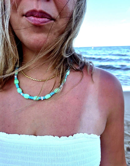 Minted Beaded Necklace