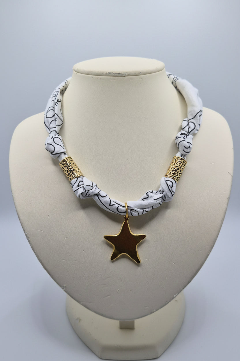Coastal Cowgirl Fabric Necklace