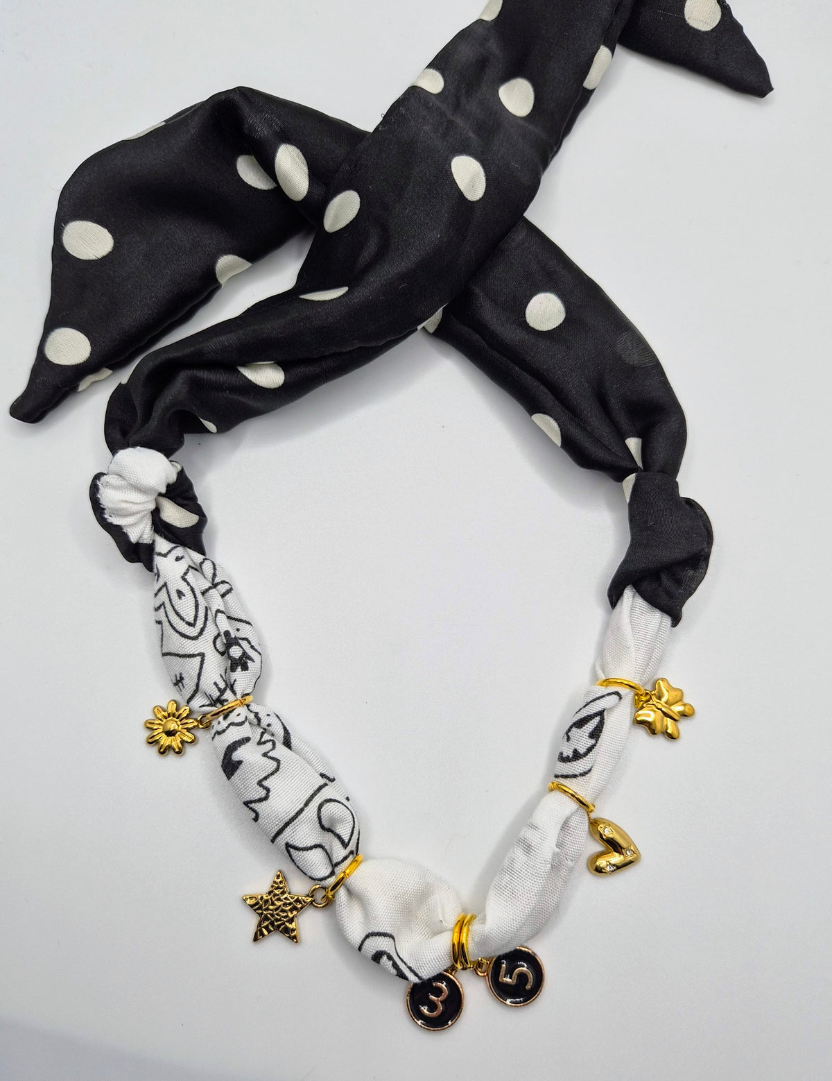 Custom Fabric Charm Necklace